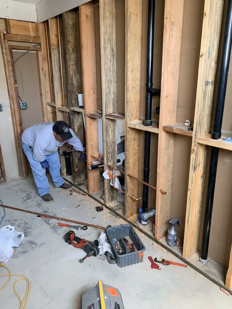 Commercial rough-in plumbing for Trenchless Sewer Repair in University City